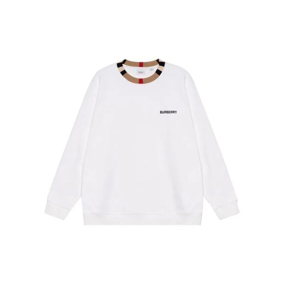 Burberry White unisex Sweater L